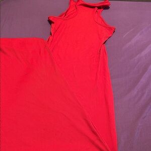 Fashion Nova Vibrant Red Maxi Dress